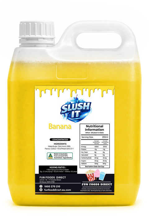 Banana Slushy 2L Bottle