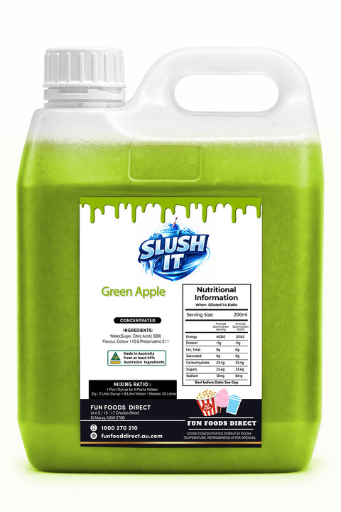 Green Apple Slushy 2L Bottle
