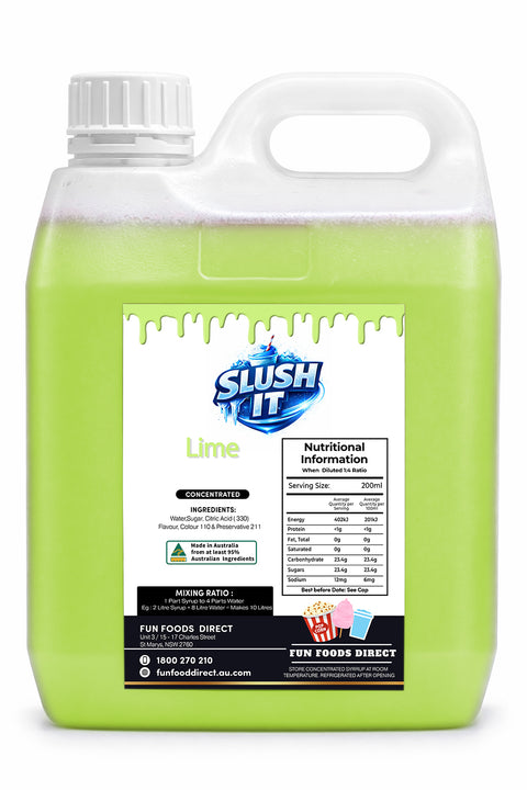 Lime Slushy 2L Bottle