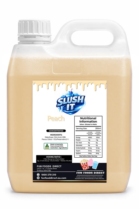 Peach Slushy 2L Bottle