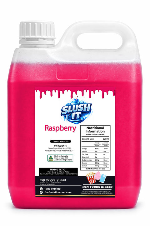 Red Raspberry Slushy 2L Bottle