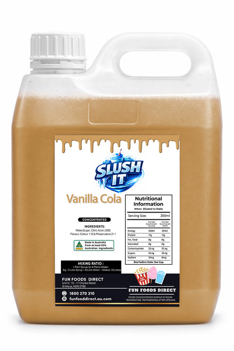 Vanilla Cola Slushy 2L Bottle