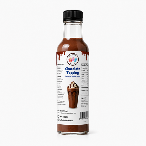 Chocolate Milkshake Syrup & Dessert Topping for Thickshakes, Sundaes & Drinks