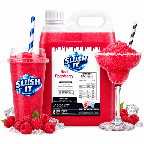 Kids Party Slushy Bundle Pack – Blue Bubblegum, Red Raspberry & Pink Lemonade