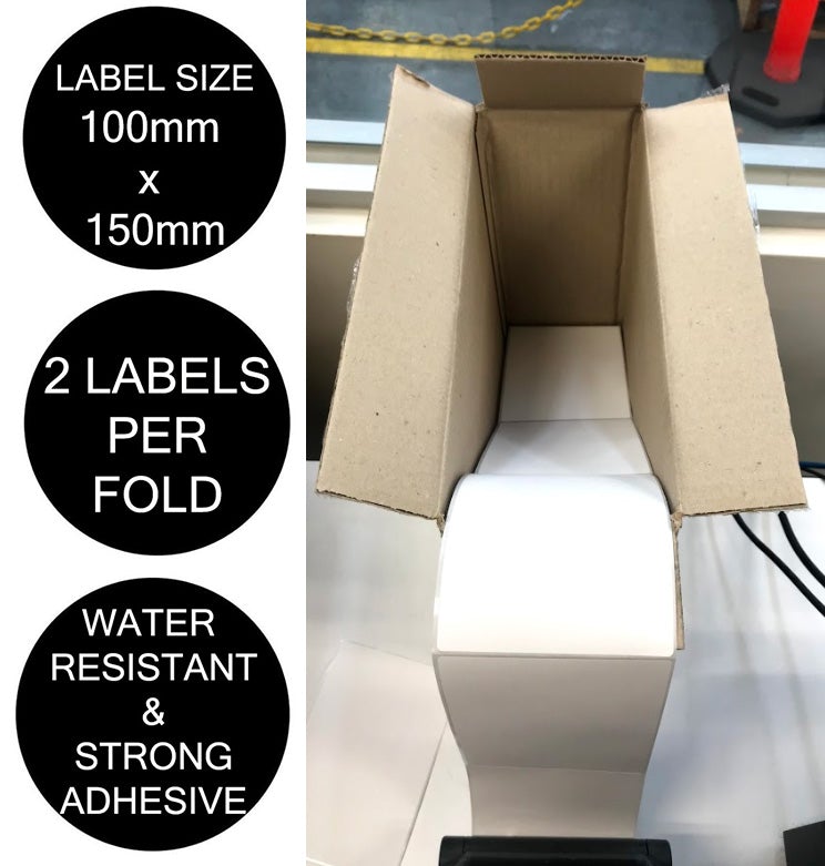 FanFold Direct Thermal Labels