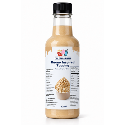 Bueno Premium Inspired Milkshake Syrup & Dessert Topping for Thickshakes, Sundaes & Drinks