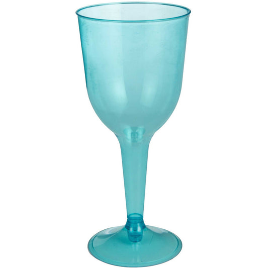 Caribbean Blue Wine Glass Big Party Pack / 10oz-295ml