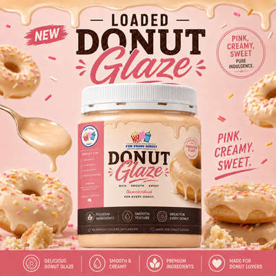 White Donut Glaze | Professional Ready-to-Use Donut Glaze for Bakery & Dessert Creations