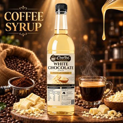 White Chocolate Syrup Premium Range 800mL | Crafted Barista Australia
