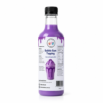 Bubble Gum Milkshake Syrup & Dessert Topping for Thickshakes, Sundaes & Drinks