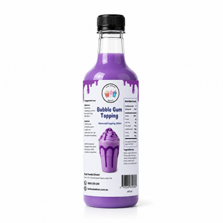 Bubble Gum Milkshake Syrup & Dessert Topping for Thickshakes, Sundaes & Drinks