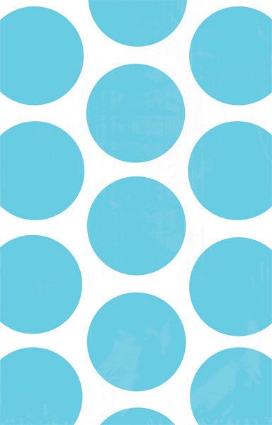 Polka Dot Paper Bag Caribbean Blue