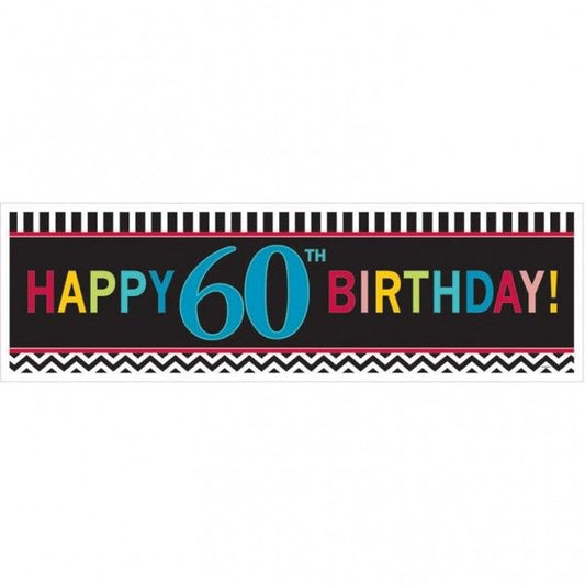 60th Birthday Celebration Giant Banner