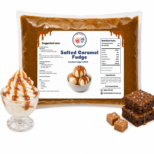 Salted Caramel Fudge Sundae Topping 1.2KG