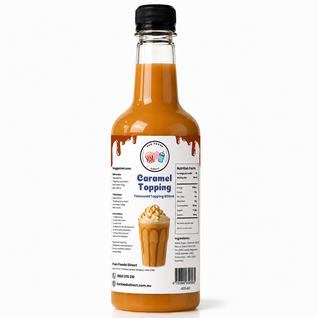 Caramel Milkshake Syrup & Dessert Topping for Thickshakes, Sundaes & Drinks