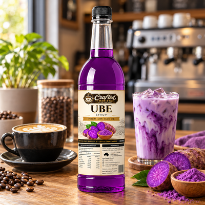 Ube Syrup Premium  Range 800mL | Rich Purple Yam Cafe Syrup