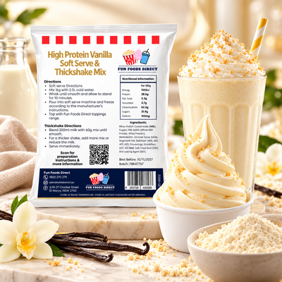 High Protein Vanilla Soft Serve & Thickshake Mix