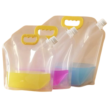 Clear Stand Up Liquid Packaging Pouch Kitchen Storage Bags