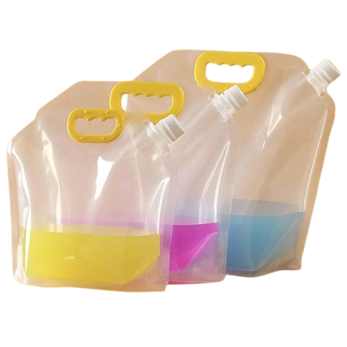 Clear Stand Up Liquid Packaging Pouch Kitchen Storage Bags