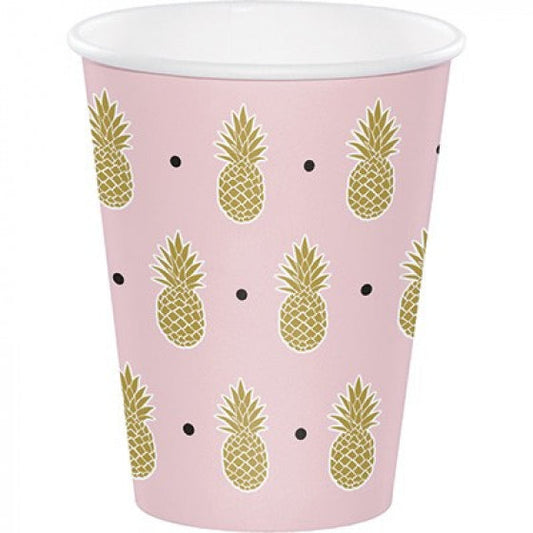 Pineapple Wedding Cups Paper 266ml