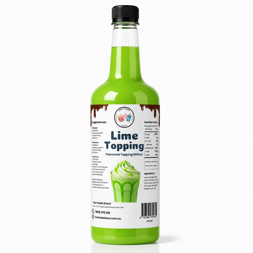 Lime Milkshake Syrup & Dessert Topping for Thickshakes, Sundaes & Drinks