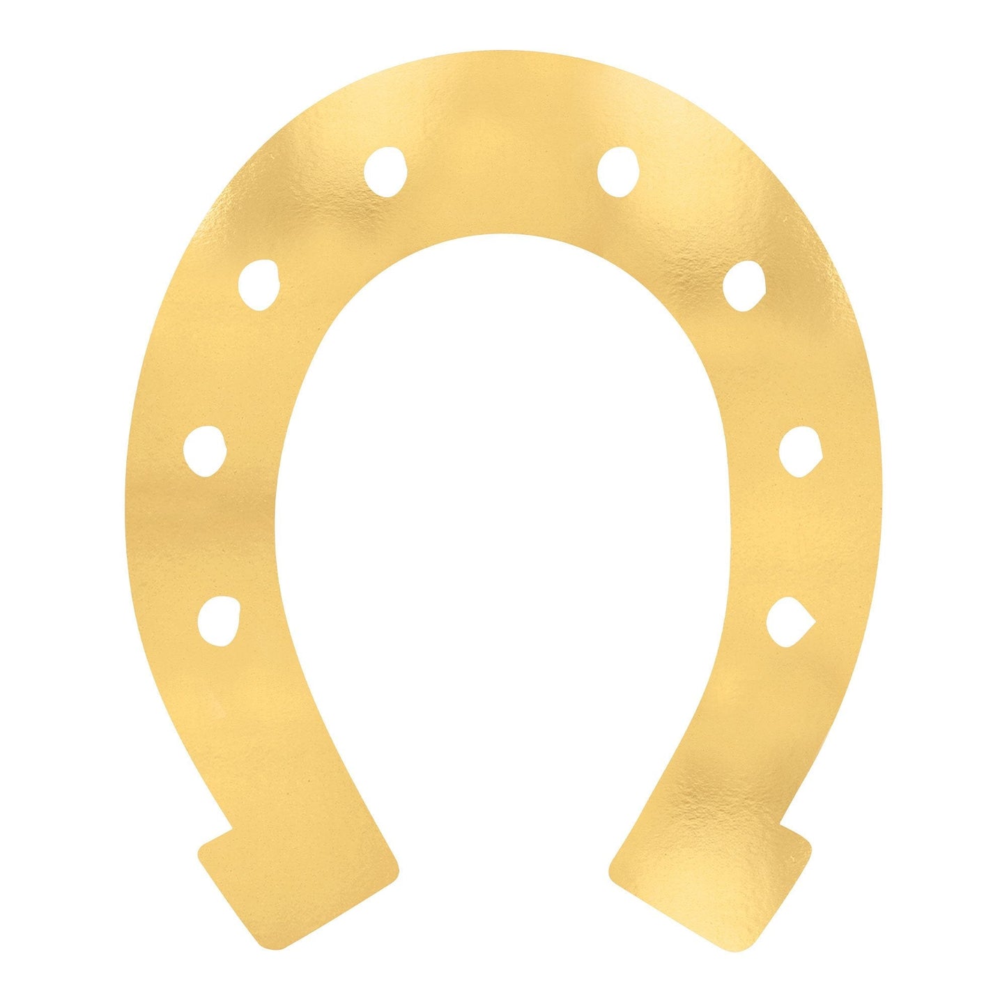 Large Horseshoe Gold Foil Cutout