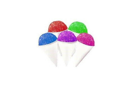 White Sno Snow Cone Cups Leakproof