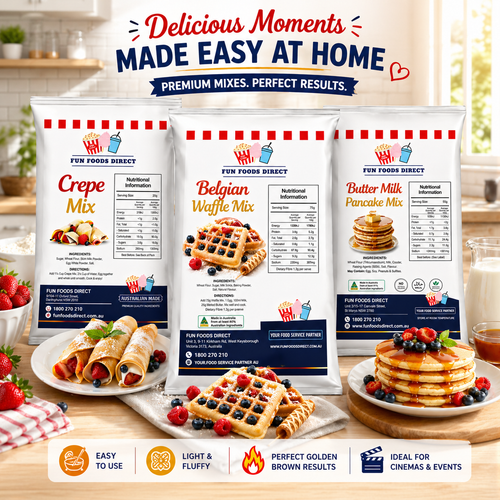 Breakfast Classics Collection – Pancake, Crepe & Belgian Waffle Mix Bundle