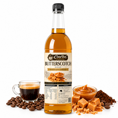 Butterscotch Syrup Premium Range 800mL | Crafted Barista Australia