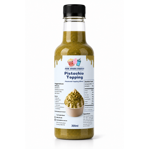 Pistachio Premium Milkshake Syrup & Dessert Topping for Thickshakes, Sundaes & Drinks