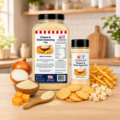 Cheese & Onion Seasoning | Savoury Flavour Boost for Chips, Popcorn & Snacks