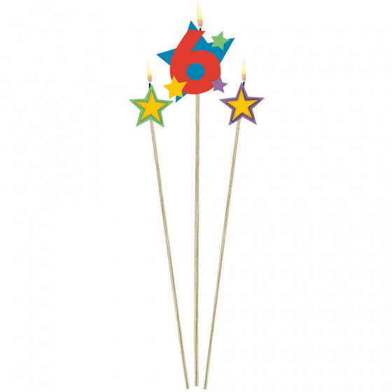 #6 BIRTHDAY PICK CANDLES