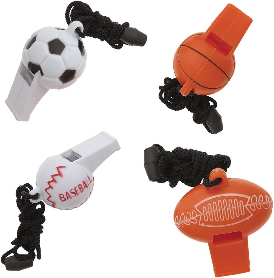 Sports Whistles Party Favour