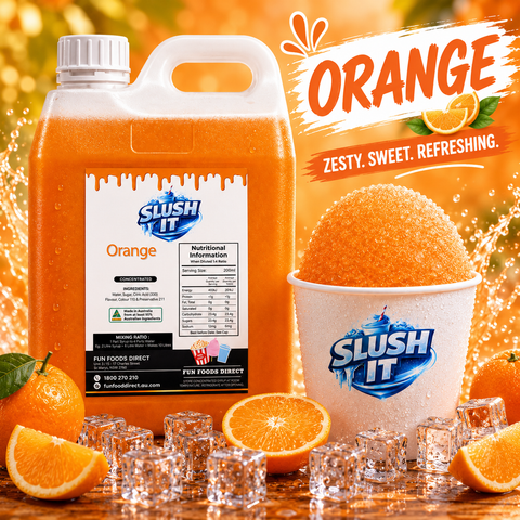 Orange Sno Cone Bottle