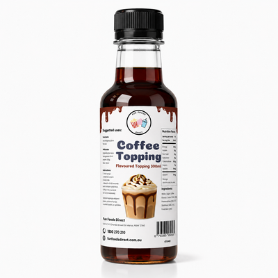Coffee Milkshake Syrup & Dessert Topping for Thickshakes, Sundaes & Drinks