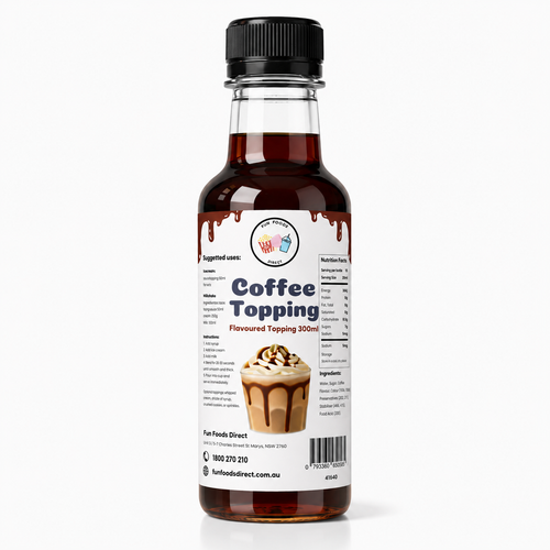 Coffee Milkshake Syrup & Dessert Topping for Thickshakes, Sundaes & Drinks
