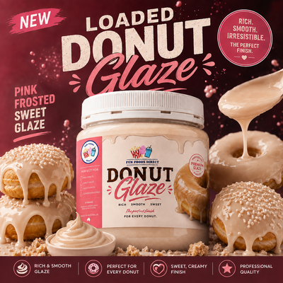 White Donut Glaze | Professional Ready-to-Use Donut Glaze for Bakery & Dessert Creations