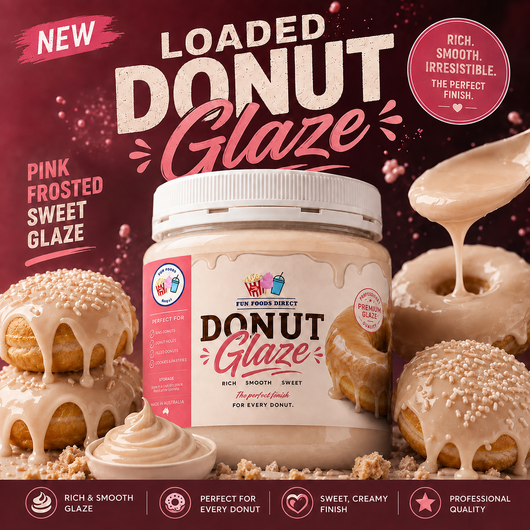 White Donut Glaze | Professional Ready-to-Use Donut Glaze for Bakery & Dessert Creations