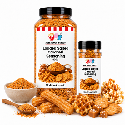 Loaded Salted Caramel Seasoning | Sweet & Salty Flavour Boost for Chips, Popcorn & Desserts