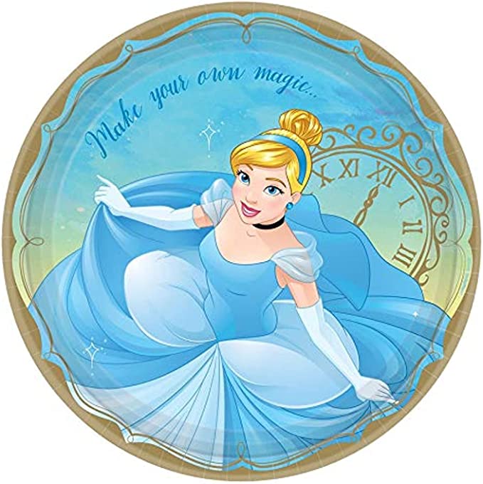 Cinderella Round Plates 9 Inch 22.9 cm