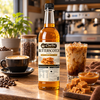 Butterscotch Syrup Premium Range 800mL | Crafted Barista Australia