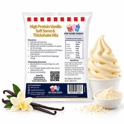 High Protein Vanilla Soft Serve & Thickshake Mix