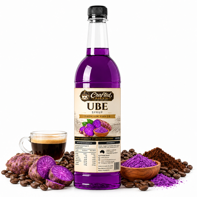 Ube Syrup Premium  Range 800mL | Rich Purple Yam Cafe Syrup