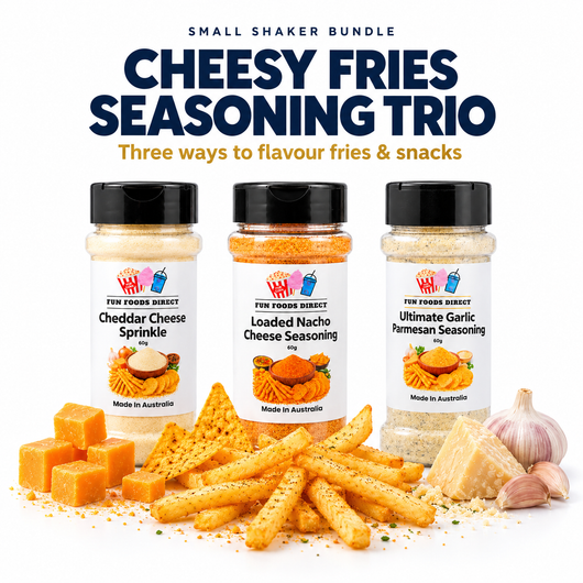 Cheesy Fries Seasoning Trio – 3 Small Shaker Bundle