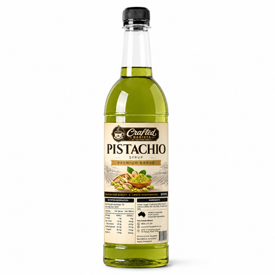 Pistachio Syrup Premium Range 800mL | Rich Crafted Barista syrup
