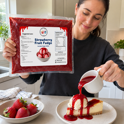 Strawberry Fruit Sundae Topping 1.2KG