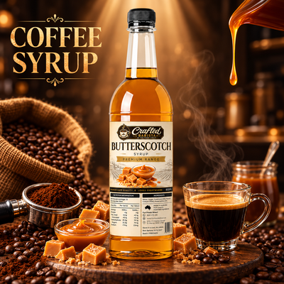 Butterscotch Syrup Premium Range 800mL | Crafted Barista Australia