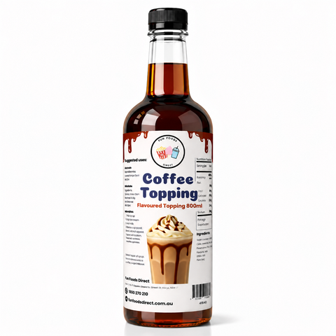 Coffee Milkshake Syrup & Dessert Topping for Thickshakes, Sundaes & Drinks