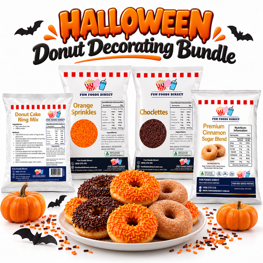 Halloween Donut Decorating Bundle – Cake Donut Mix, Cinnamon Sugar & Sprinkles