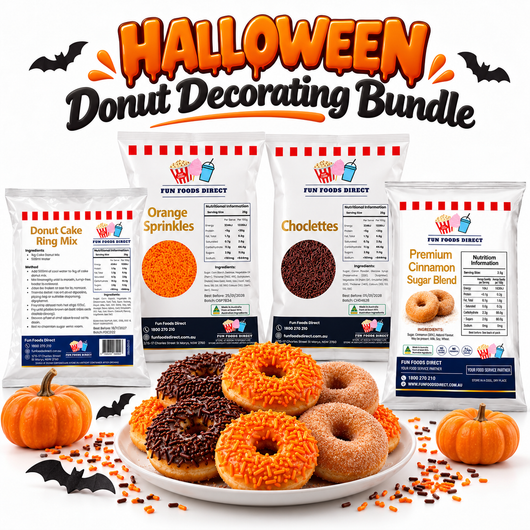 Halloween Donut Decorating Bundle – Cake Donut Mix, Cinnamon Sugar & Sprinkles